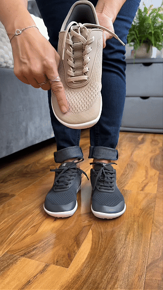Hike Footwear HF Stride – Hands-Off & Ergonomic Barefoot Shoes for Women Men, Thin Sole & Ultra-Light, Effortless Daily Wear Unisex