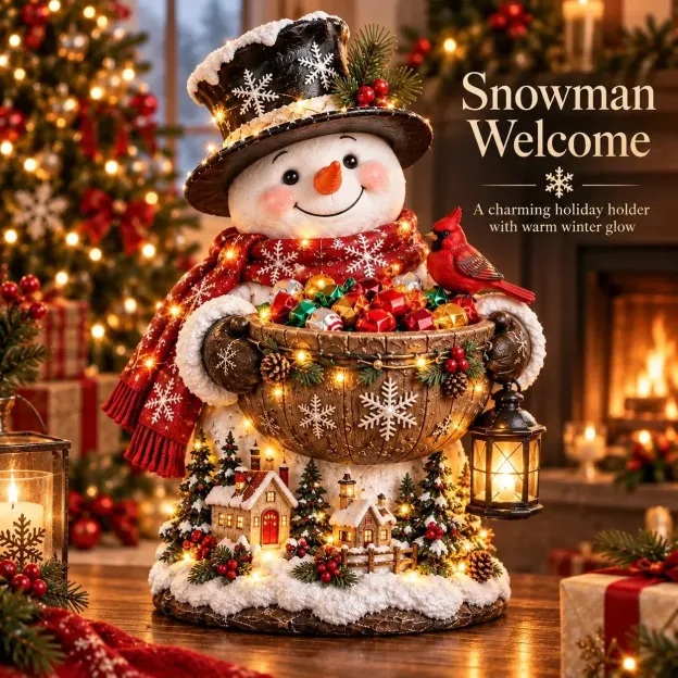 🎄 Christmas Sale – 70% OFF ✨ Lighted Christmas Candy Bowl Collection