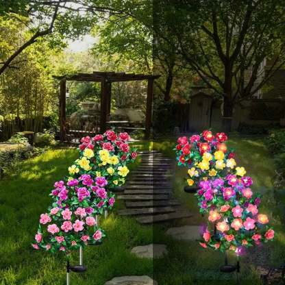 Last Day 70% OFF- 🌺Solar fluorescent garden light🔥