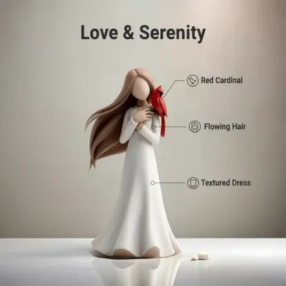 Cardinal Remembrance Love and Serenity Figurine