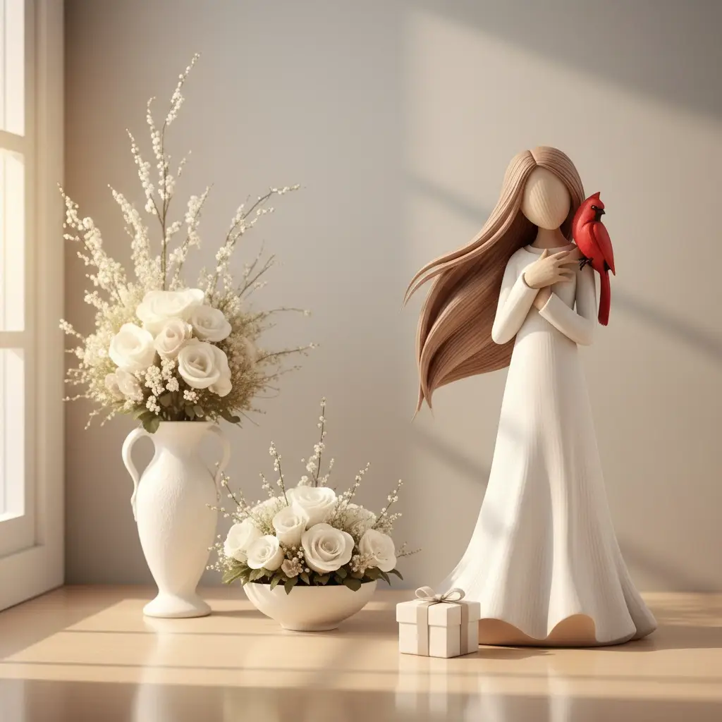 Cardinal Remembrance Love and Serenity Figurine
