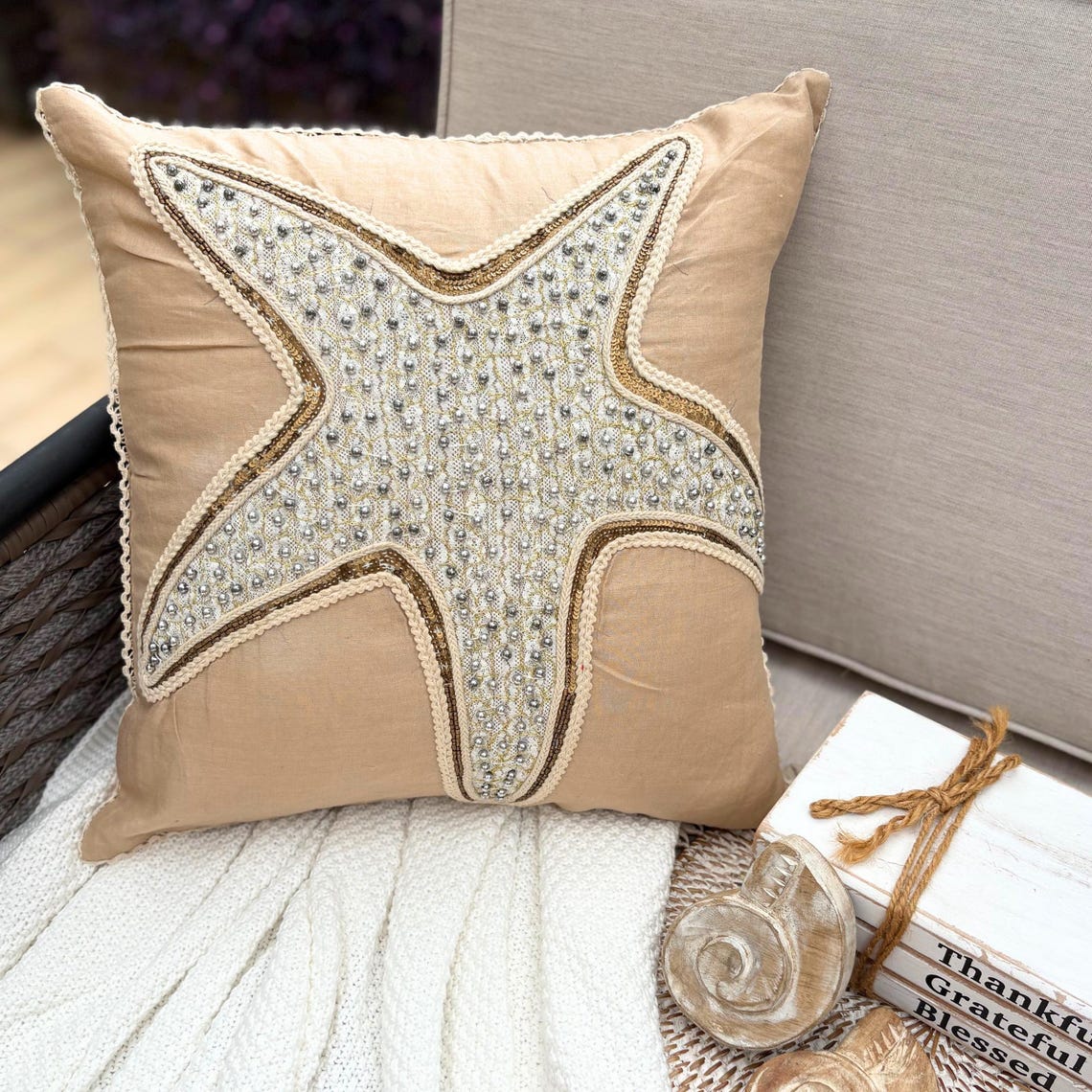 Scattered Shell throw pillow cover, product view 35