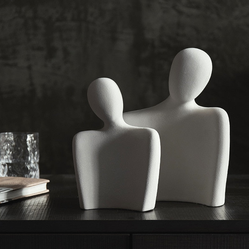 Abstract Embrace Set of Ceramic Figurines product detail view 5