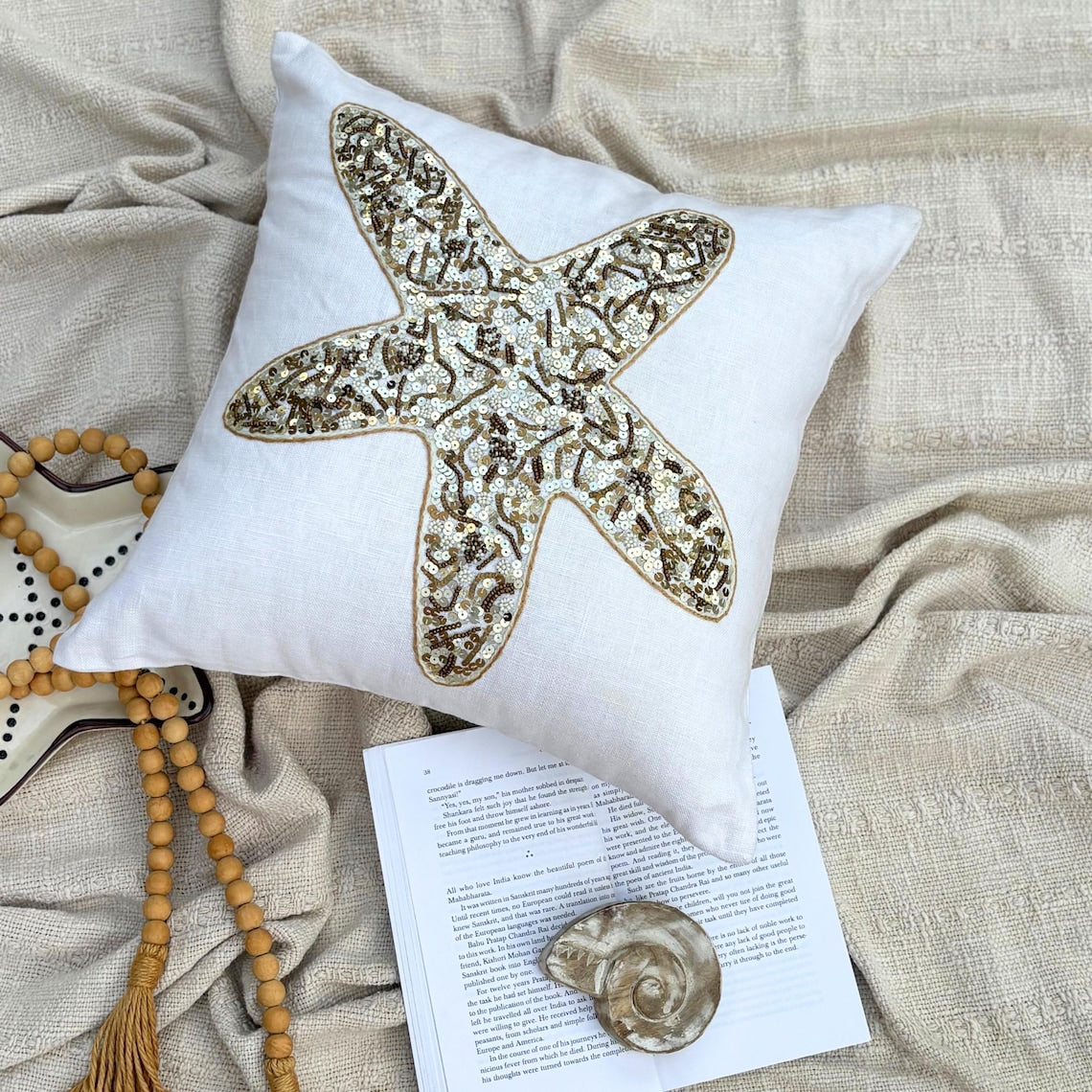 Seahorse Pair throw pillow cover, product view 21