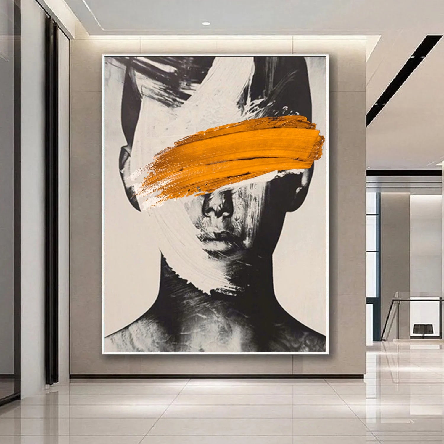 Portrait Nordic Hand Painted Wall Painting product detail view 4