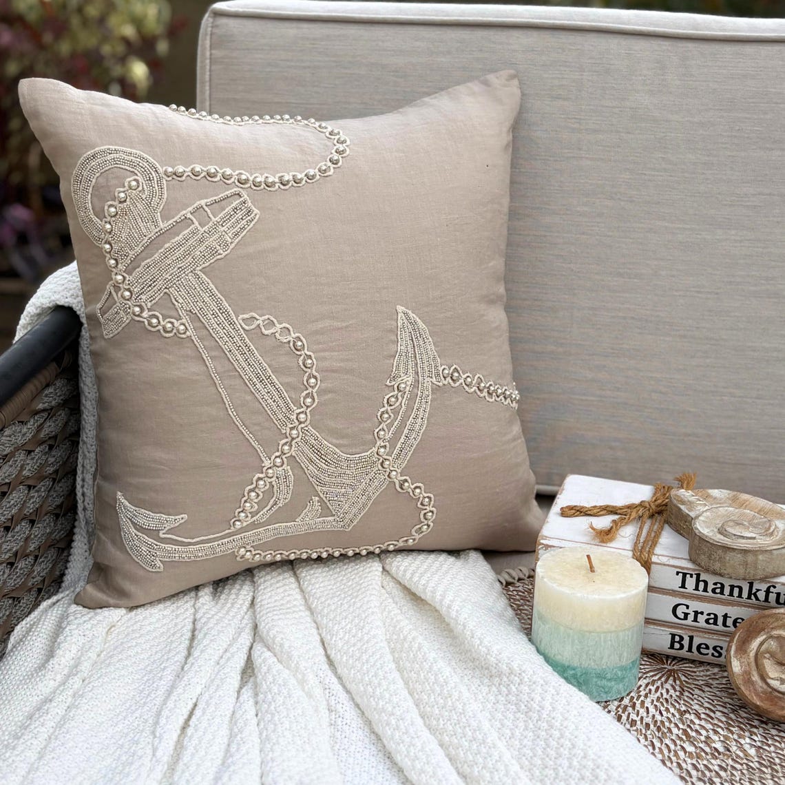 Scallop Shell throw pillow cover, product view 22