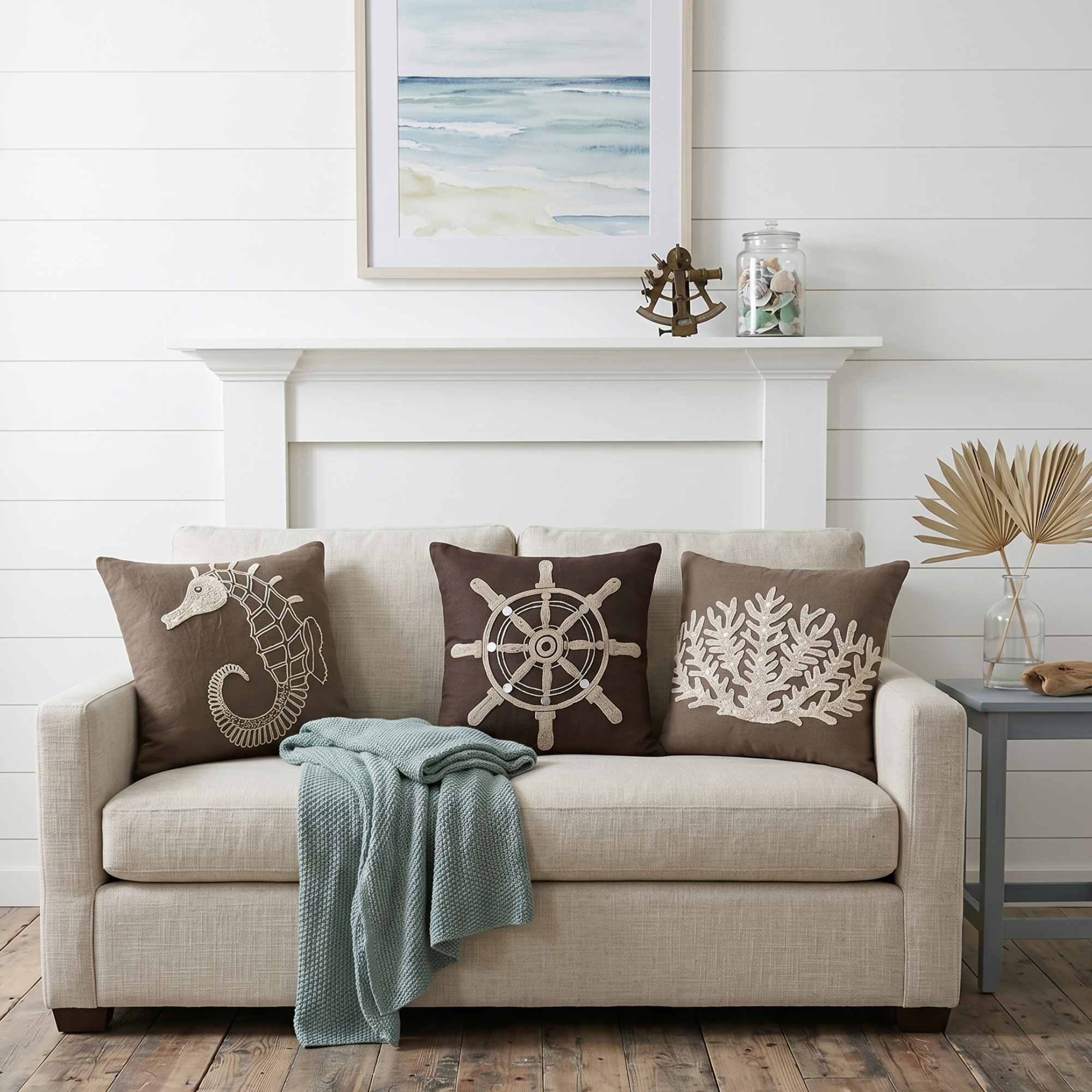 Coral Cluster throw pillow cover, product view 7