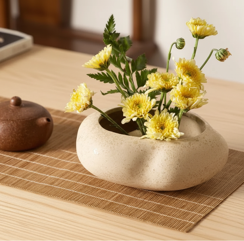 Lotus Ceramic Seedpod Planter Set product detail view 4