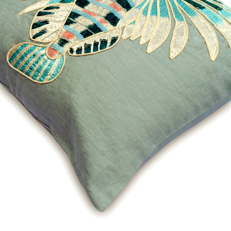 Fish Illustration throw pillow cover, product view 8