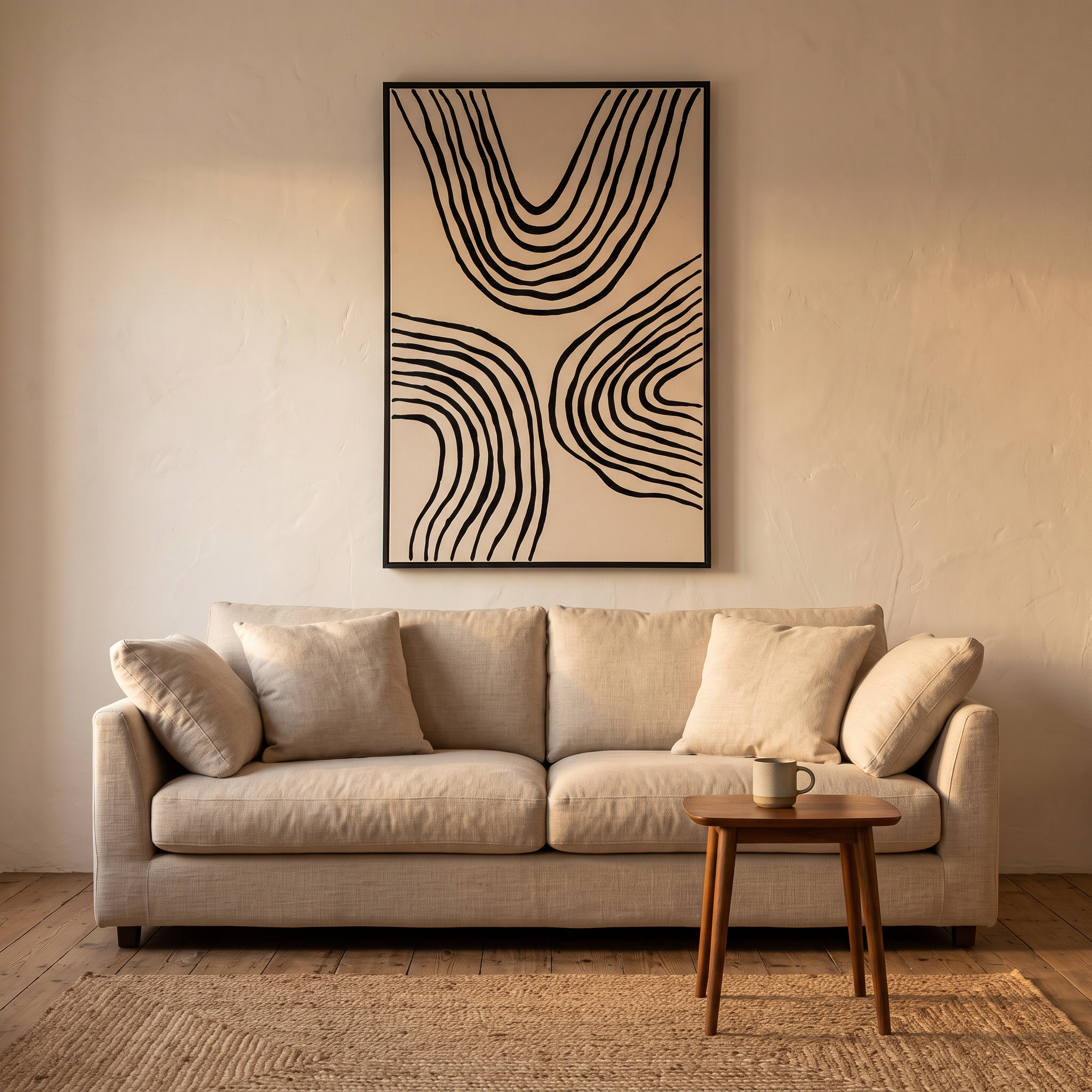 Open Profile Abstract Printed Canvas Wall Art product view