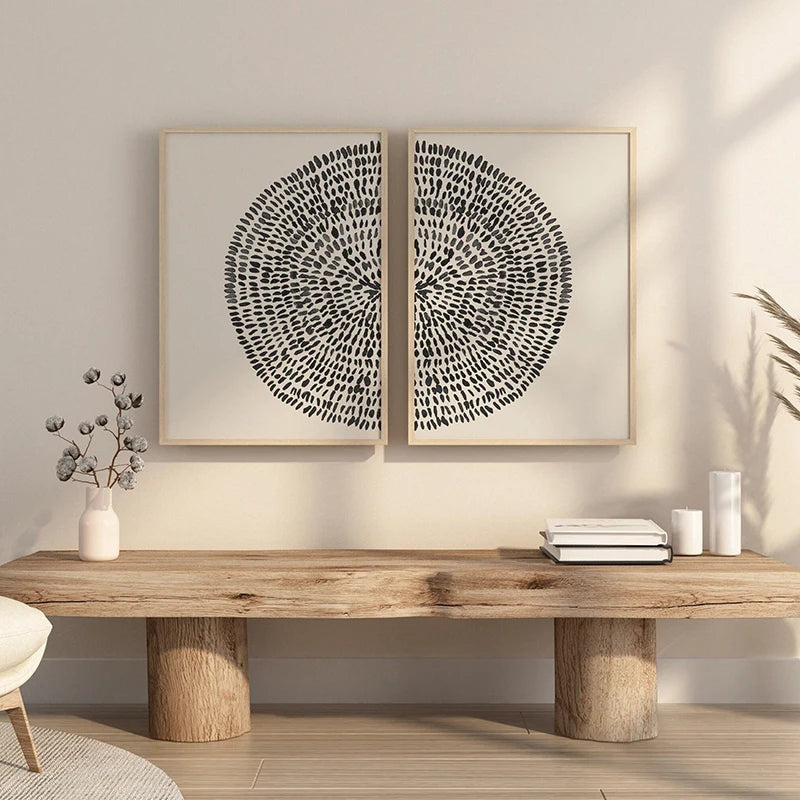 Textured Tree Coordinated Set Wall Art Print product view