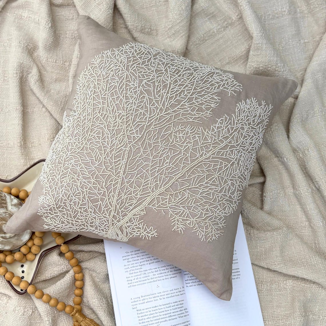 Scallop Shell throw pillow cover, product view 25