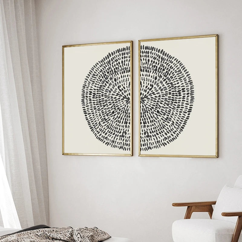 Textured Tree Coordinated Set Wall Art Print product detail view 2