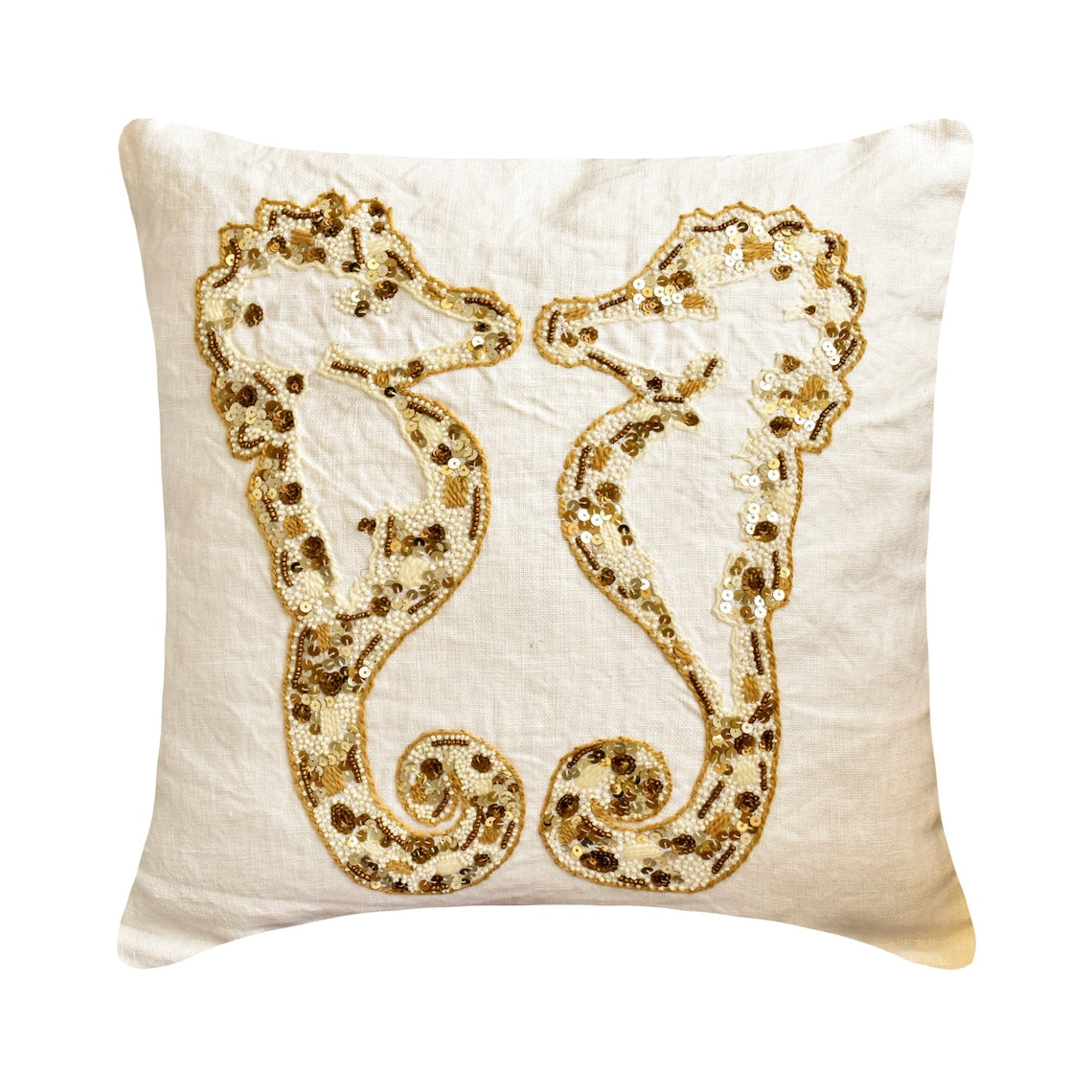 Seahorse Pair throw pillow cover, product view 7
