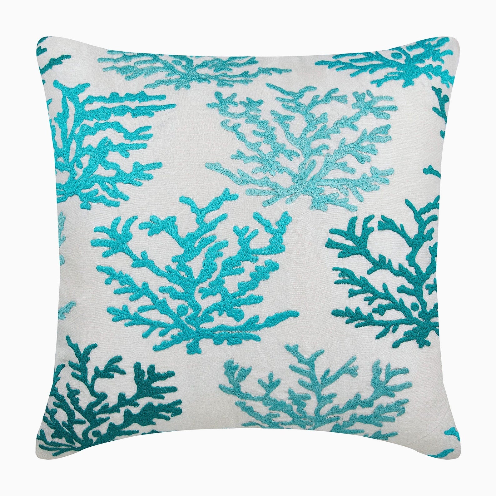 Coastal Coral throw pillow cover, product view 2