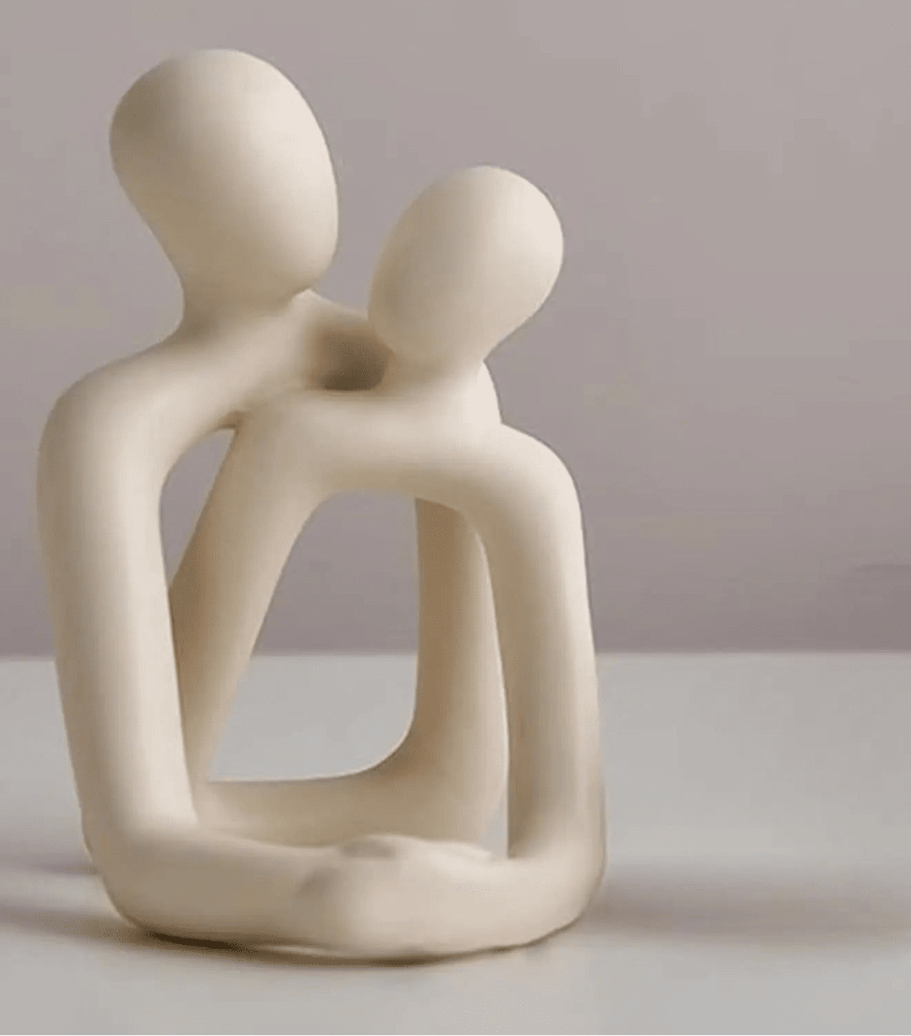 Abstract Loving Couple Candle Holder Statue product view