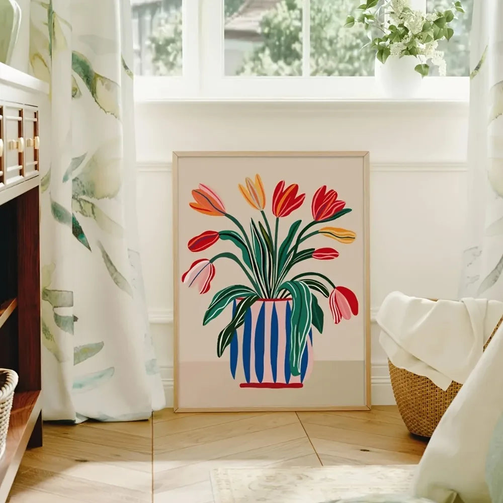 Tulip Vase Wall Art Print product detail view 3