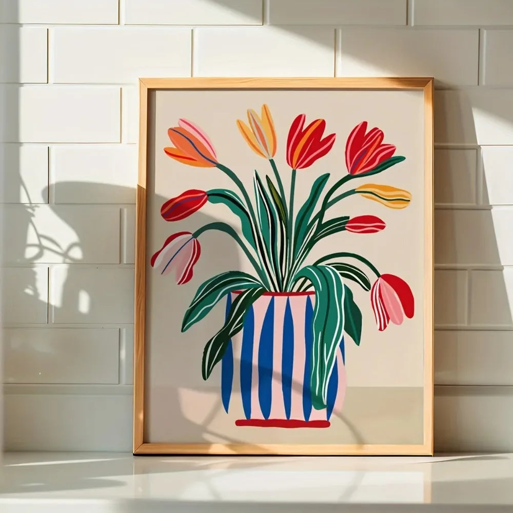 Tulip Vase Wall Art Print product detail view 6