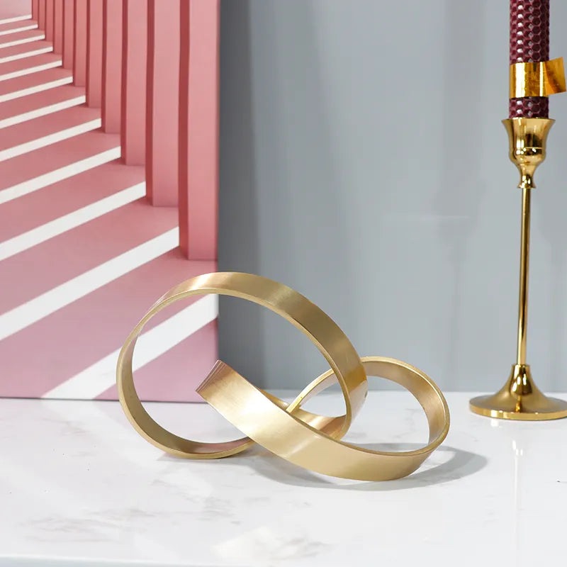 Metal Knot Minimalist Iron Art Table Sculpture product view