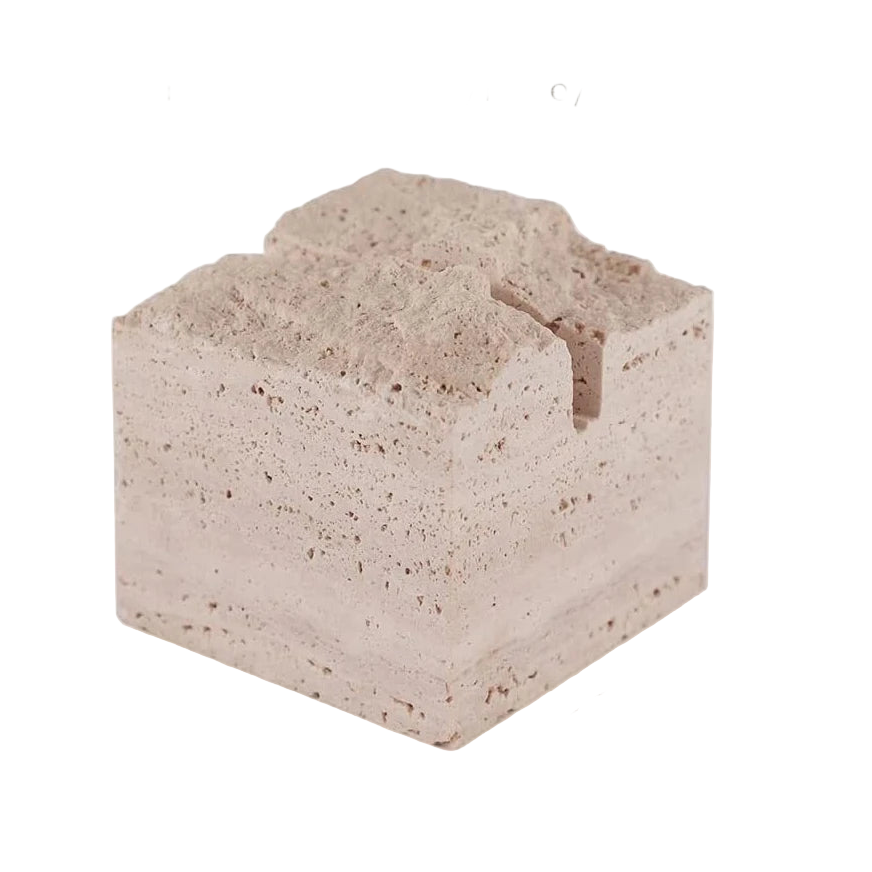Natural Travertine Stone Business Card Holder product view