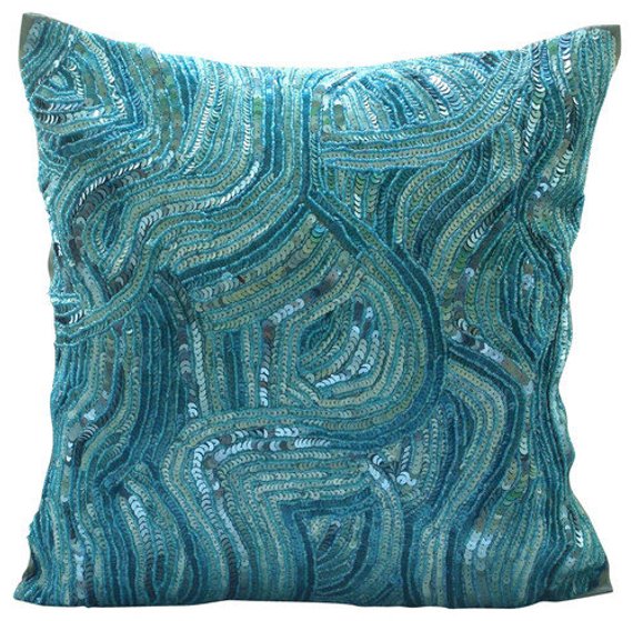 Interlocking Pattern throw pillow cover, product view 9