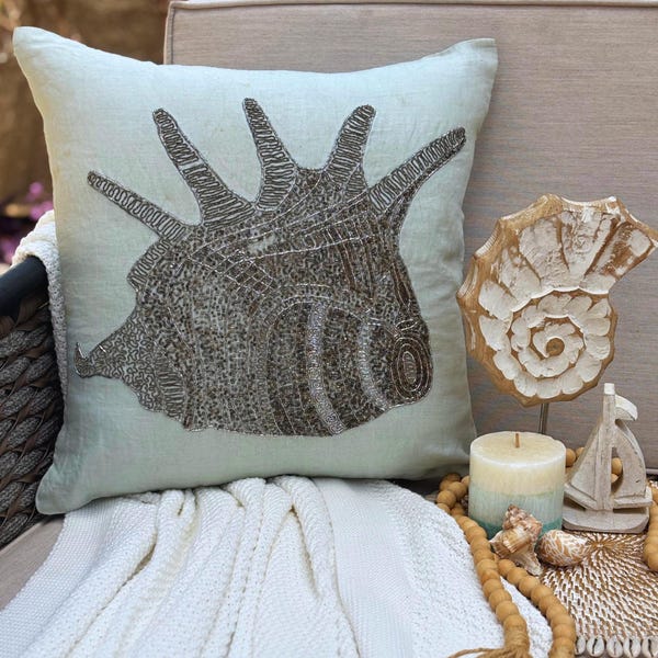 Fish Illustration throw pillow cover, product view 40