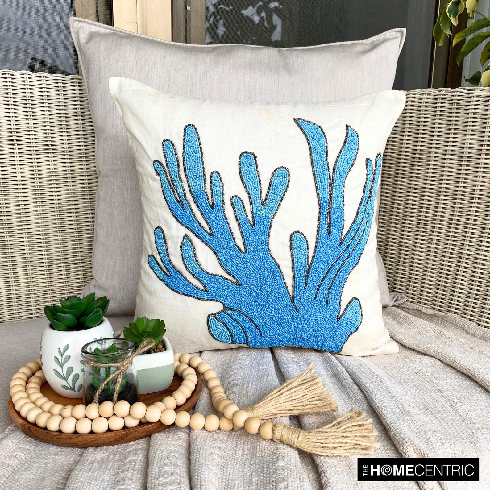 Koi Fish Motif throw pillow cover, product view 9