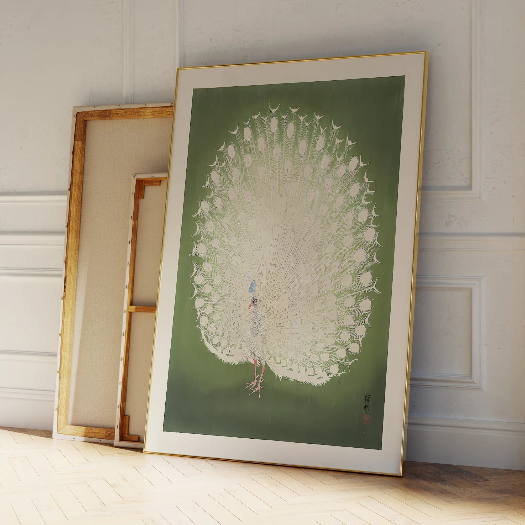 Peacock Wall Art Print product detail view 3