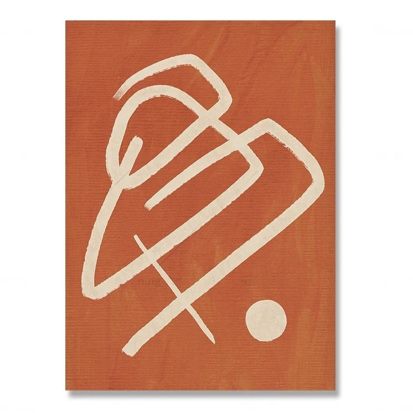 Abstract Linework Minimalist Wall Art Print product detail view 5