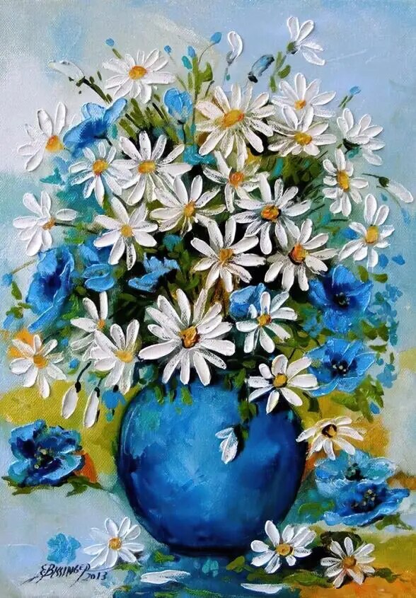 Floral Abstract Wall Art Print product detail view 3