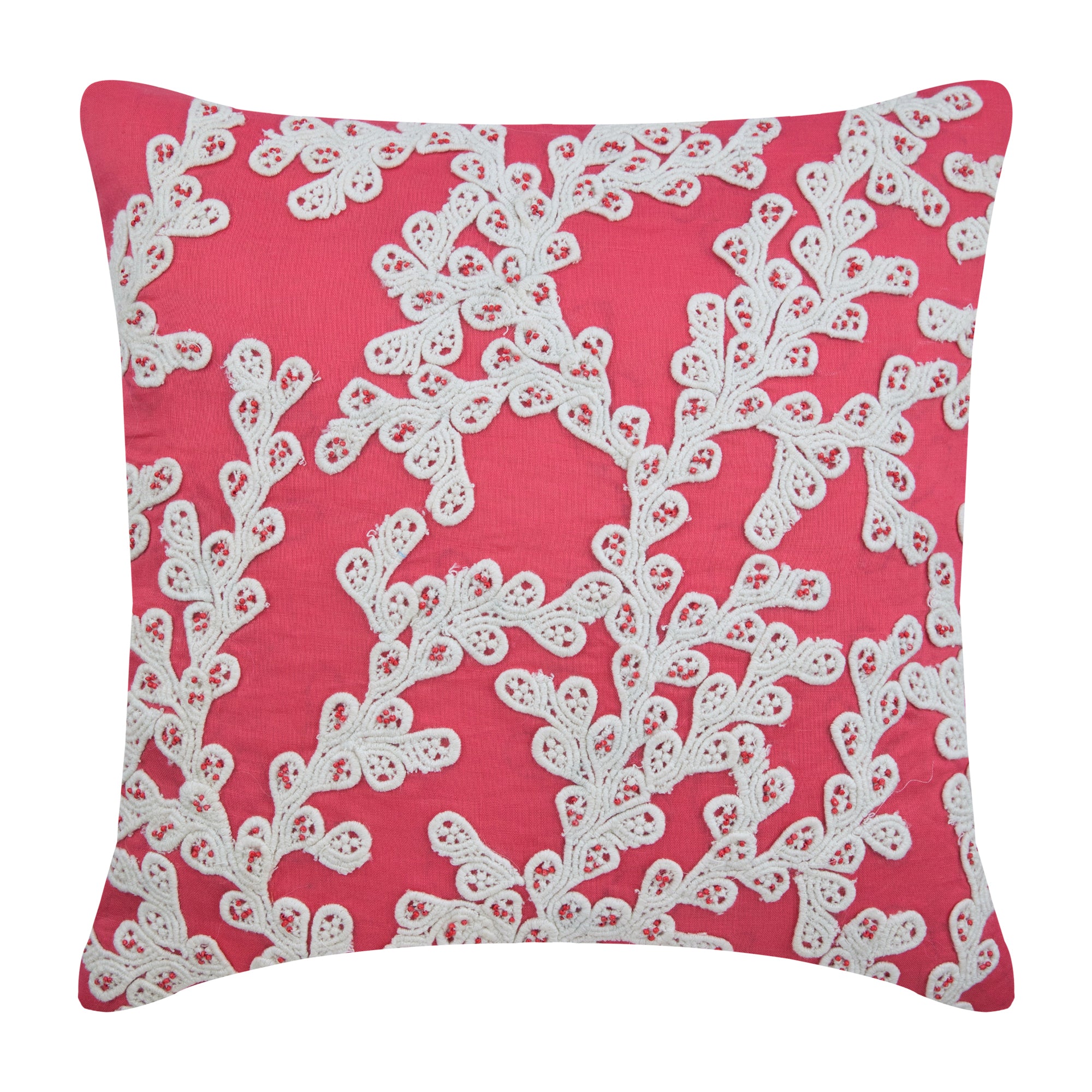 Coral Branch throw pillow cover, product view 7