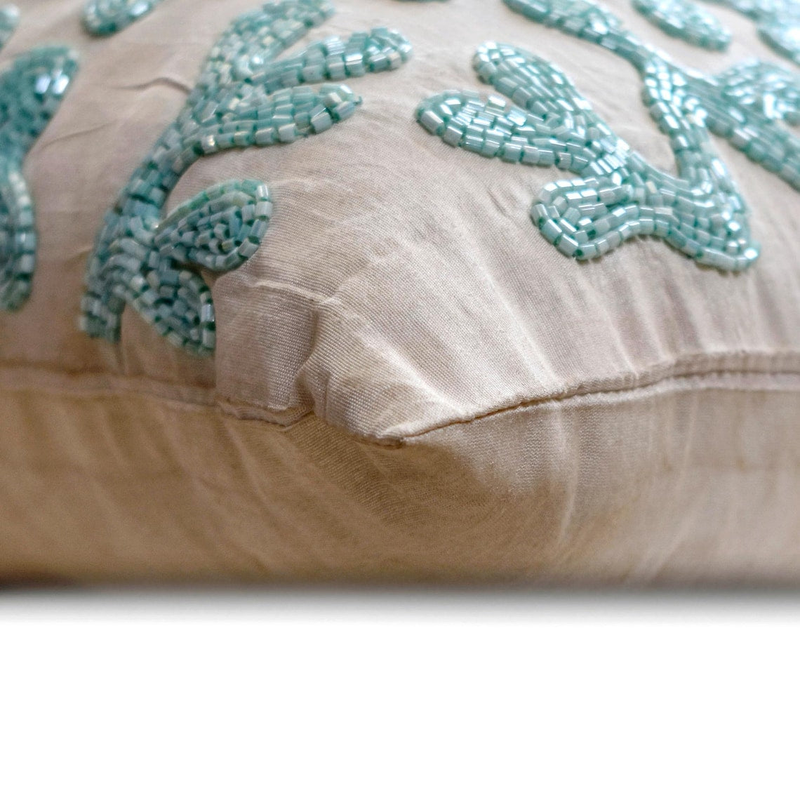 Coastal Seaweed throw pillow cover, product view 10