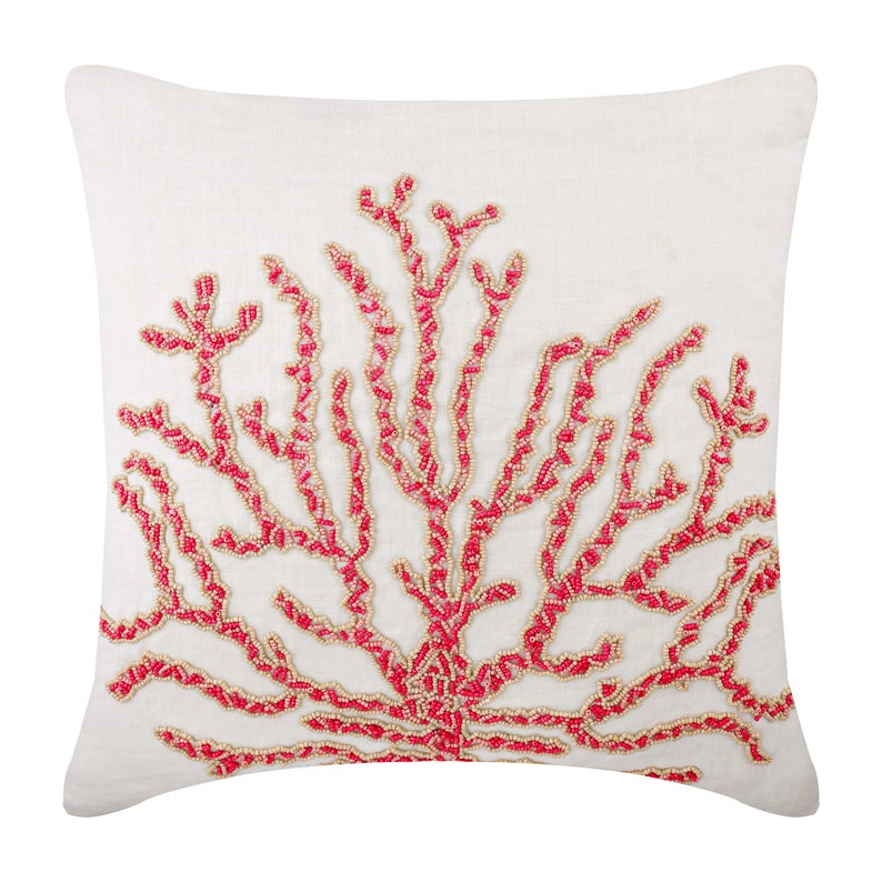 Layered Coral throw pillow cover, product view 7