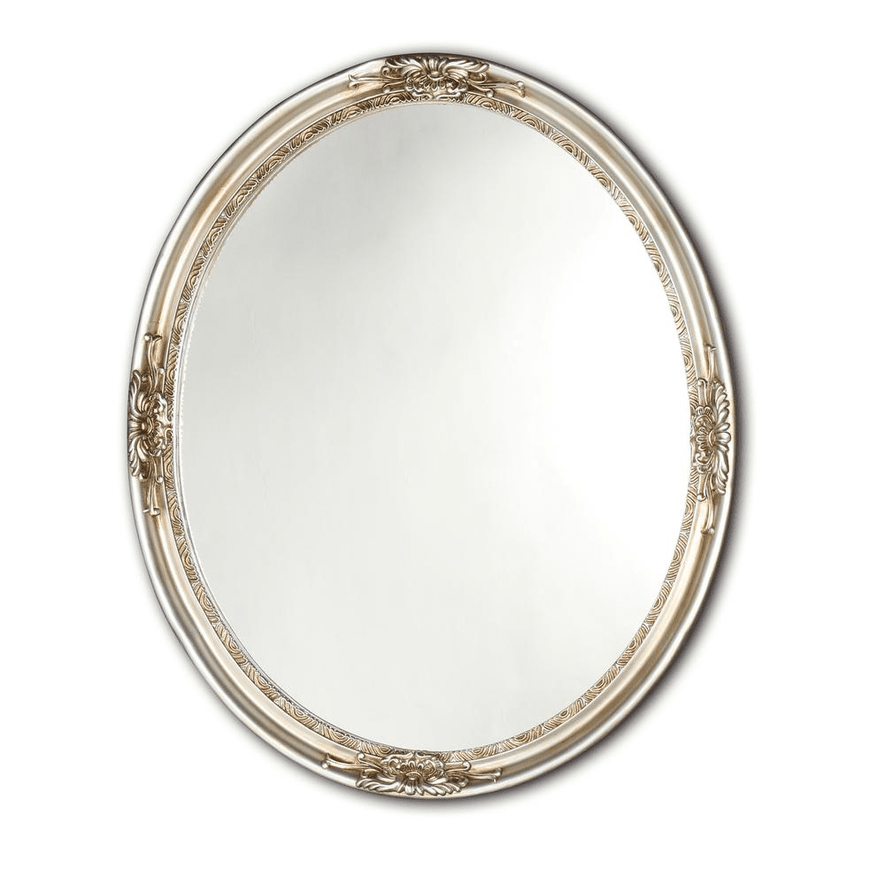 Oval Antique Finish Wall Mirror product view