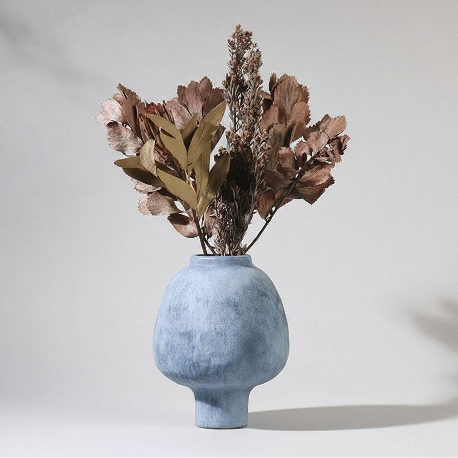 Rustic Grain Ceramic Pottery Vase product detail view 2