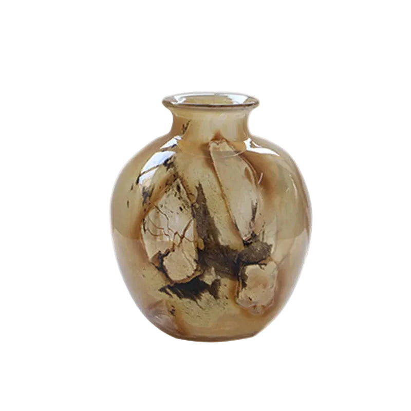 Ink Swirl Texture Glass Vase product view