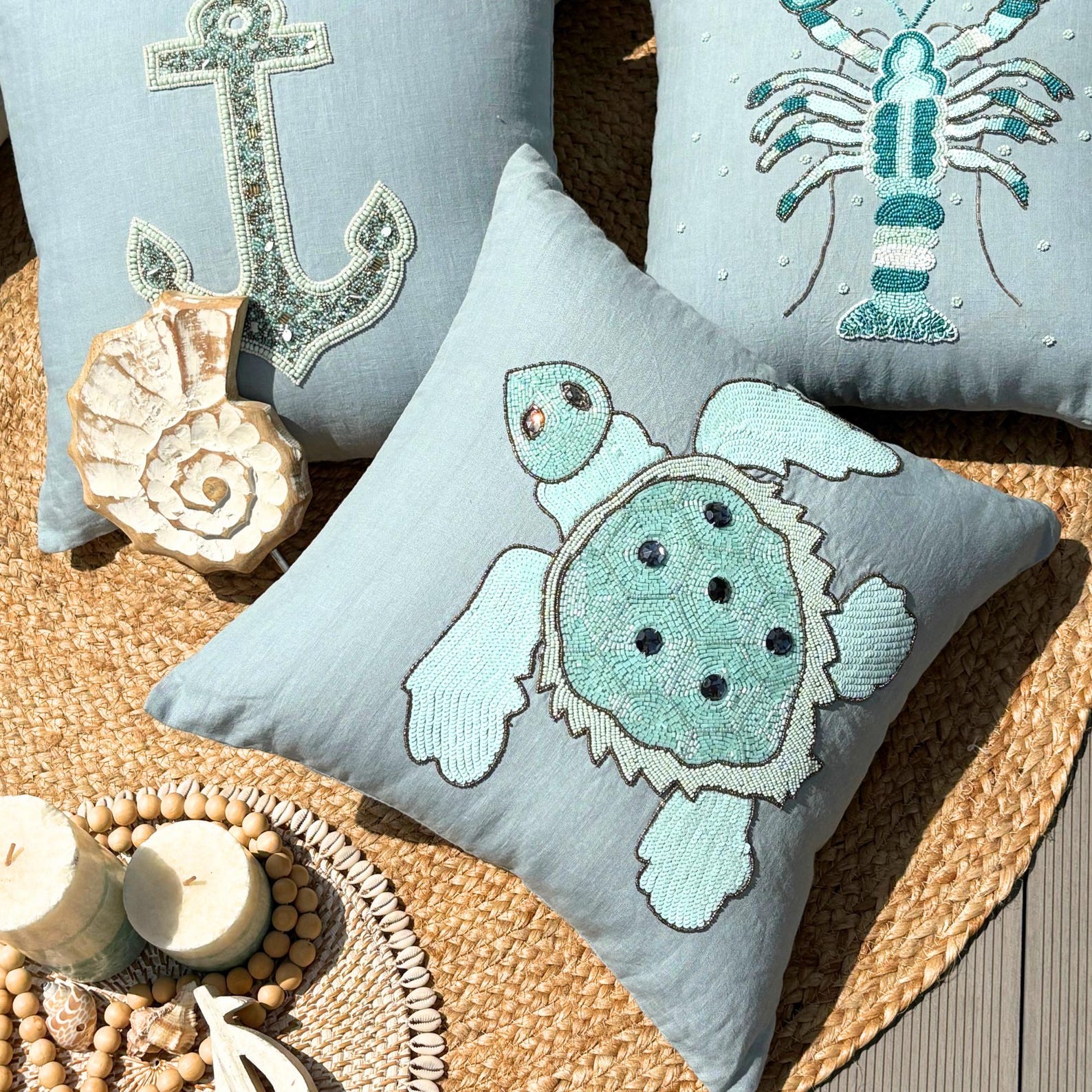 Fish Illustration throw pillow cover, product view 28