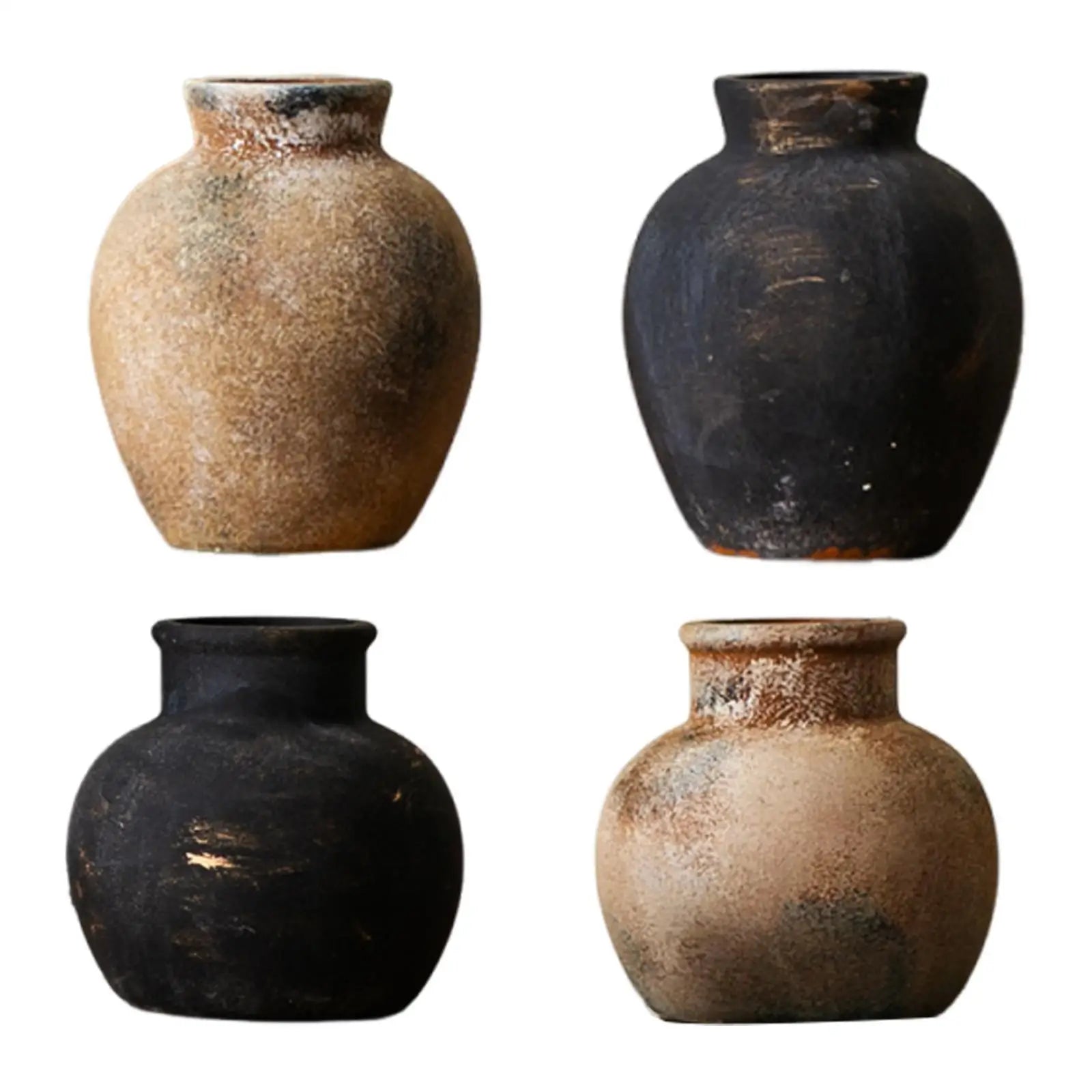 Rustic Terracotta Ceramic Vase Bud Vase product view
