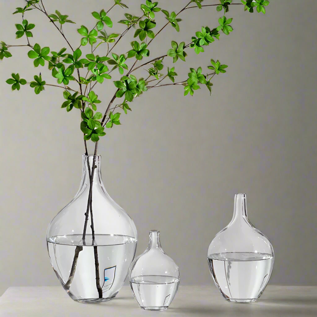 Smoke Glass Big Belly Vase product view