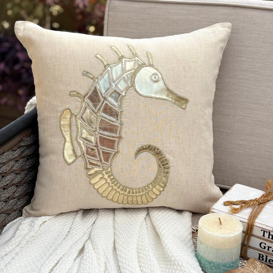 Lobster Pattern throw pillow cover, product view 25