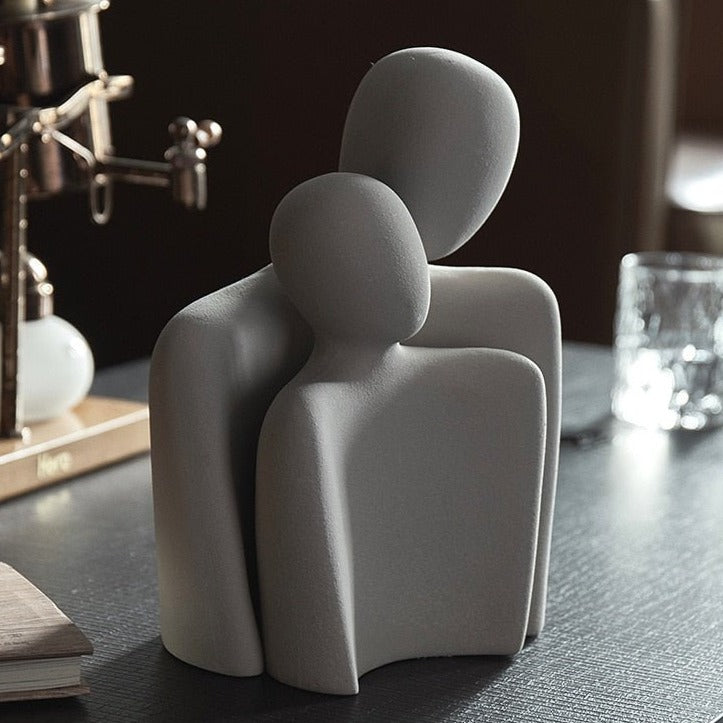 Abstract Embrace Set of Ceramic Figurines product detail view 3