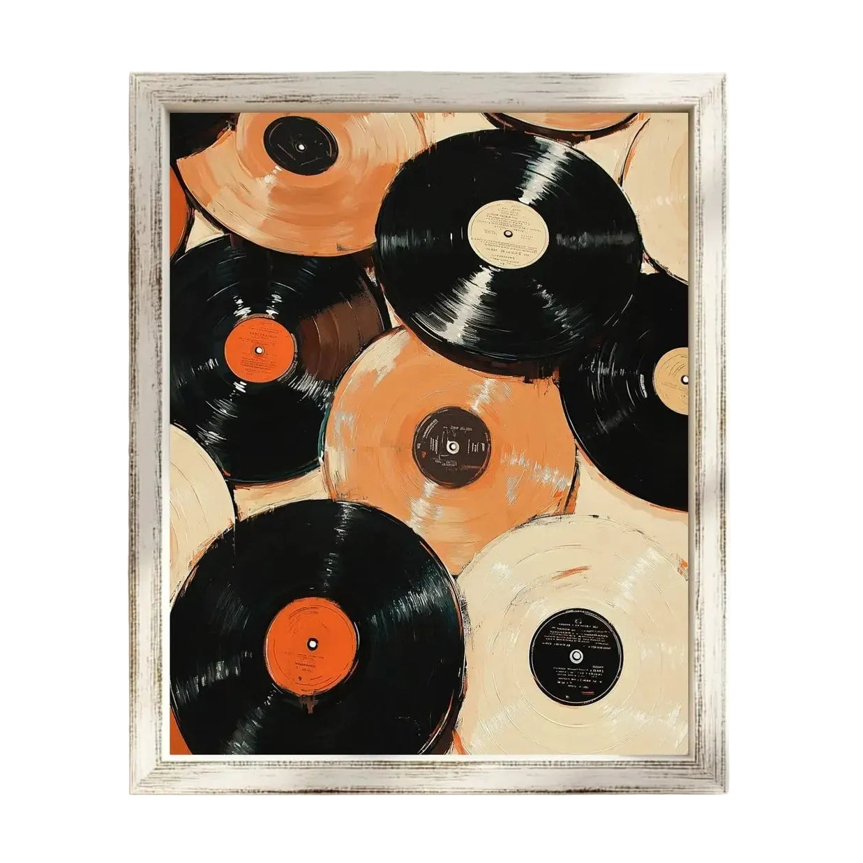 Vinyl Record Retro Wall Art Print product detail view 4