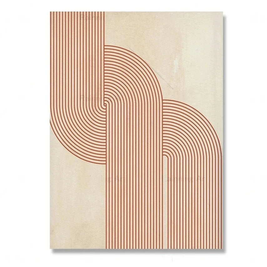 Abstract Linework Minimalist Wall Art Print product detail view 6