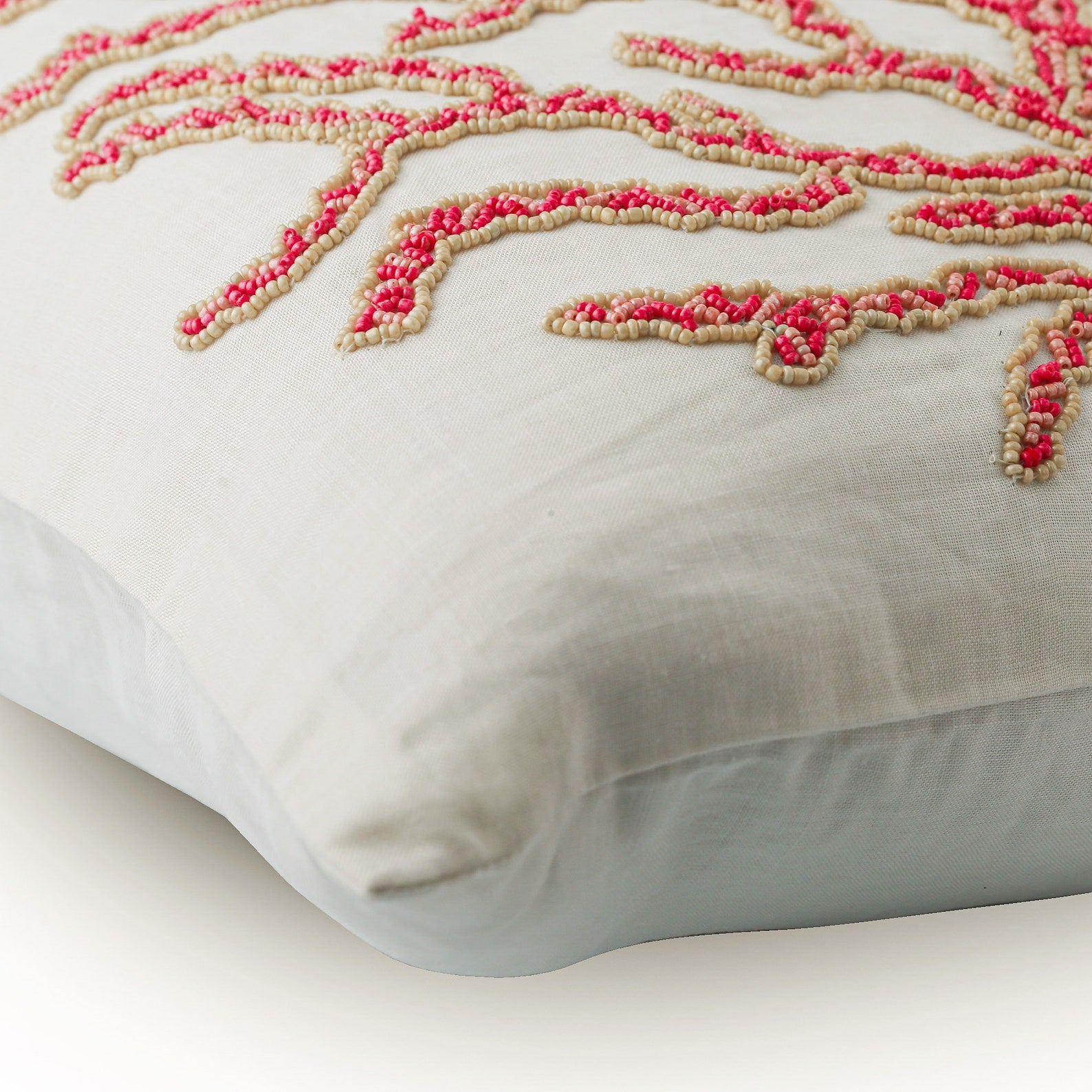 Layered Coral throw pillow cover, product view 8
