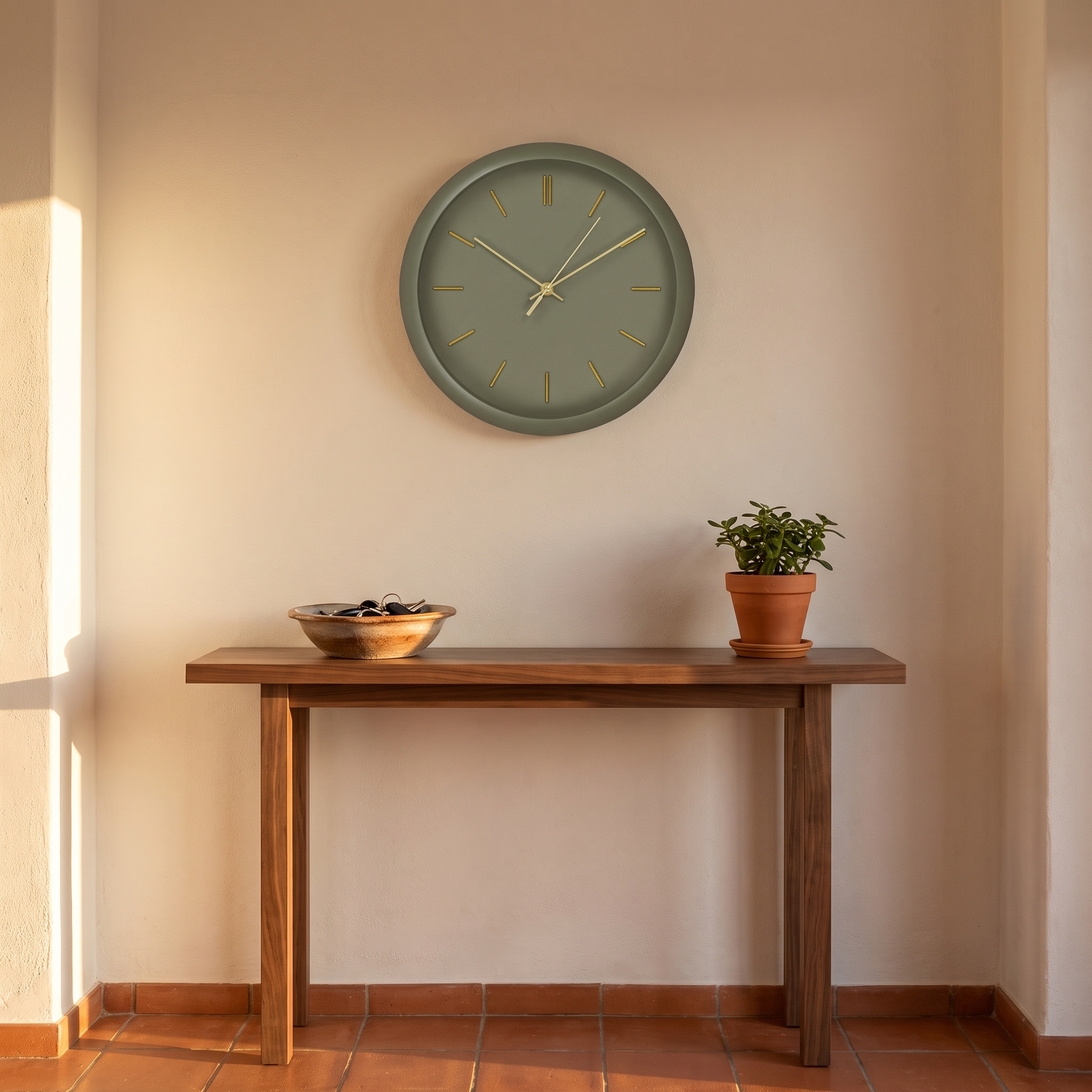 Curved Round Decorative Wall Clock product view