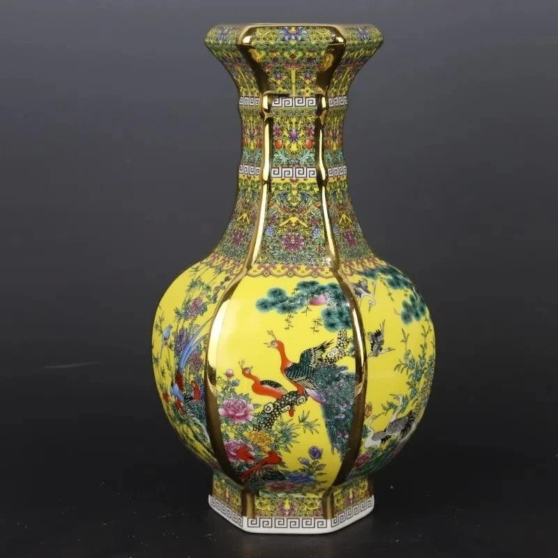 Porcelain Intricate Flower Vase product detail view 2