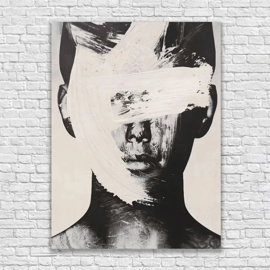Portrait Nordic Hand Painted Wall Painting product view