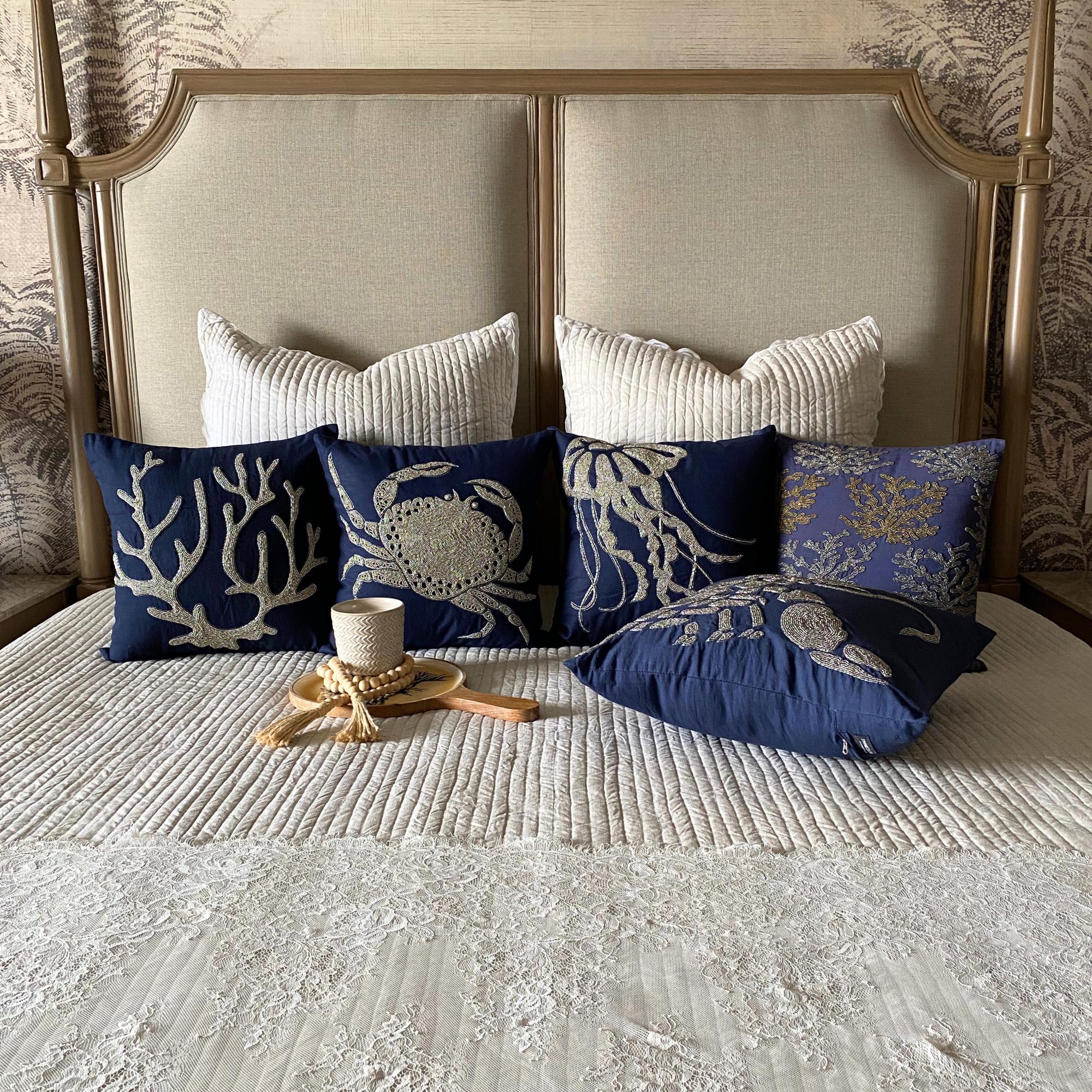 Underwater Seaweed throw pillow cover, product view 7