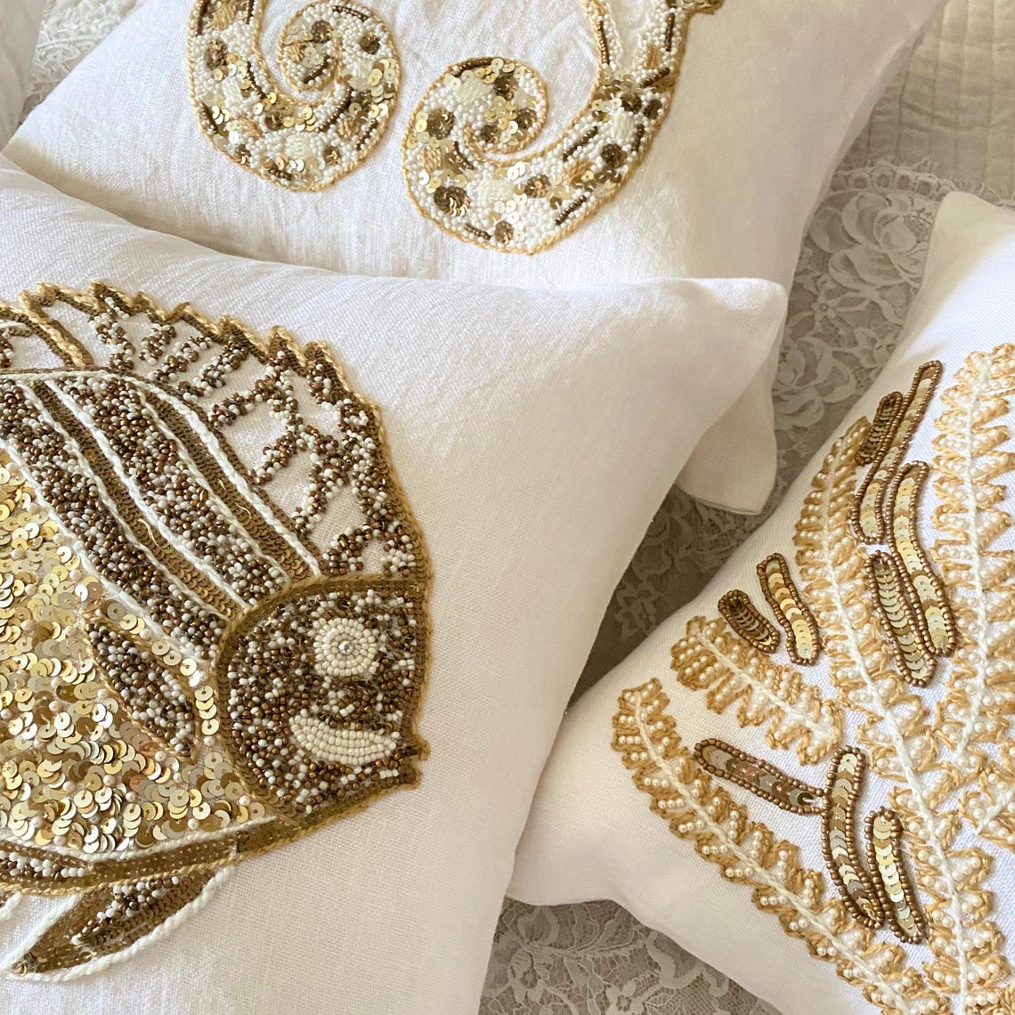 Seahorse Pair throw pillow cover, product view 4