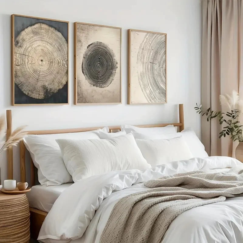 Detailed Tree Ring Tree Wall Art Print product view